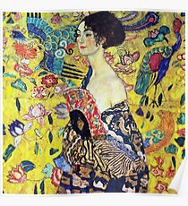 Gustav Klimt - Lady with Fan Poster