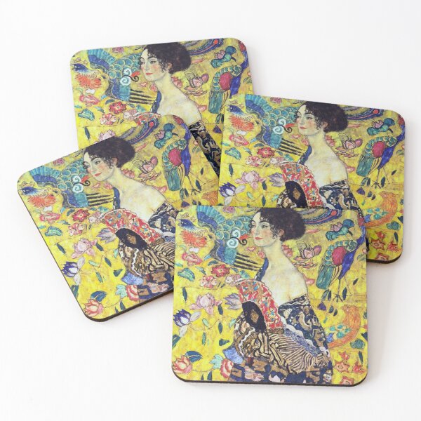 Item preview, Gustav Klimt - Lady with Fan designed and sold by NewNomads.