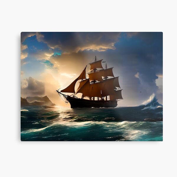 Spanish Ship Galleon 8X10 Photo, Nautical Photography, Pirates of