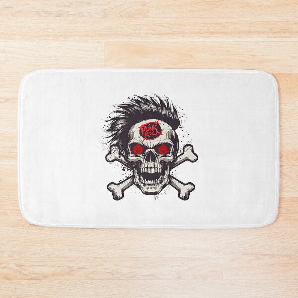 Item preview, Punk Rock Skull designed and sold by NickTaroDesign.