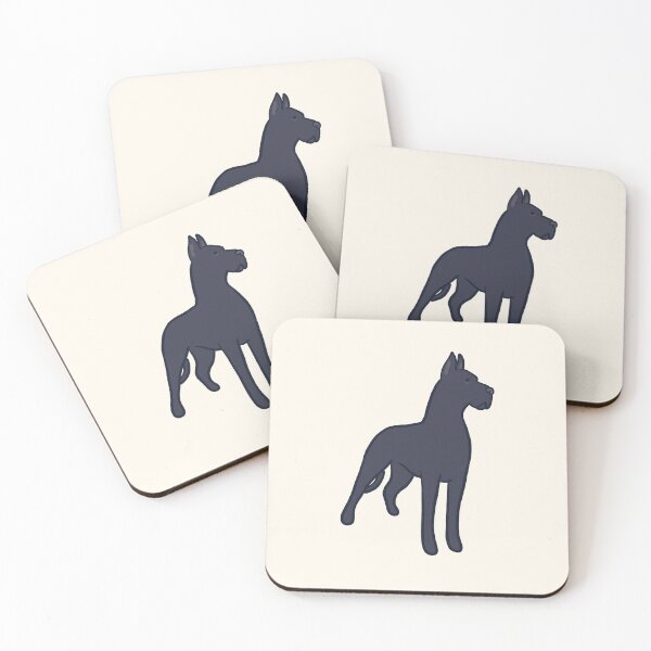 Item preview, Black great dane dog illustration  designed and sold by Mayarart.