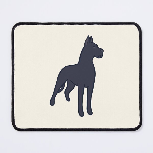 Item preview, Black great dane dog illustration  designed and sold by Mayarart.