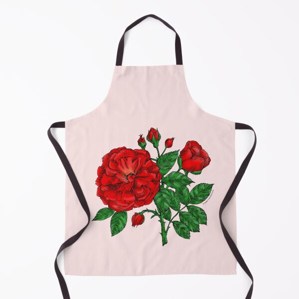 Item preview, Bright Red Flat Rose Bloom Very Full 40+ Petals In 3+ Rows designed and sold by Rachael Taylor.