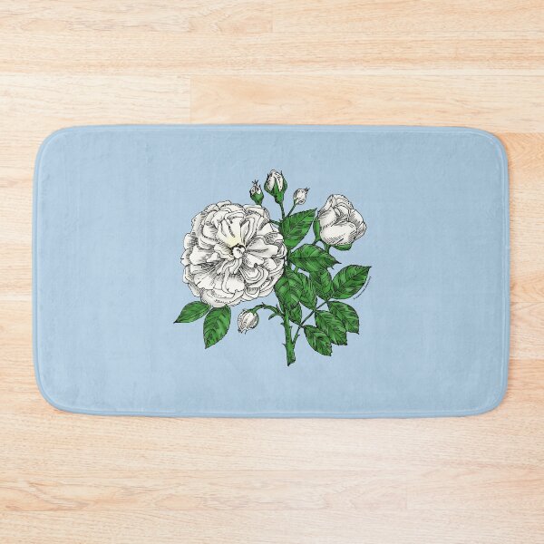 Item preview, White Flat Rose Bloom Very Full 40+ Petals In 3+ Rows designed and sold by Rachael Taylor.