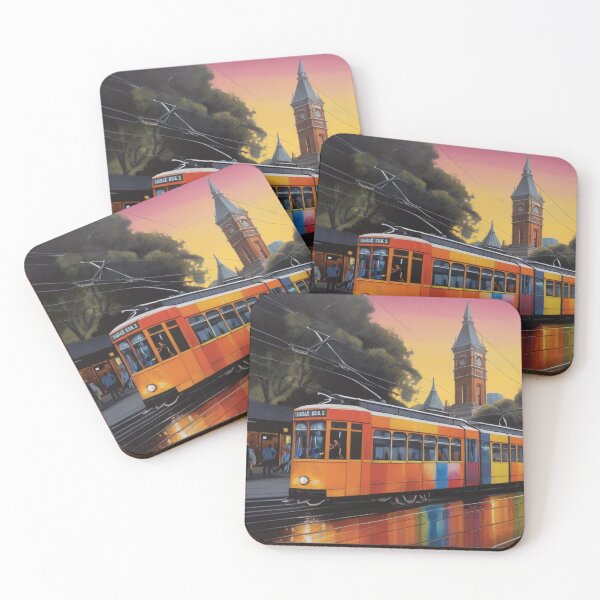 Item preview, Melbourne Tram Print designed and sold by Random Designs.