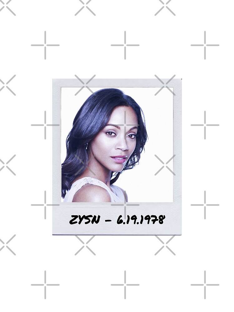 Zoe Saldana Polaroid Edit Graphic T Shirt By Tomdaya Redbubble