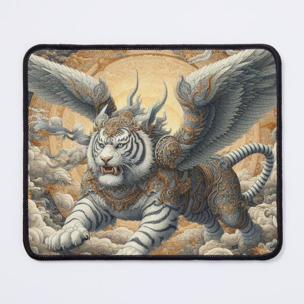 Item preview, Winged Armored Guardian White Tiger in Fantasy Sky designed and sold by Illuministique.