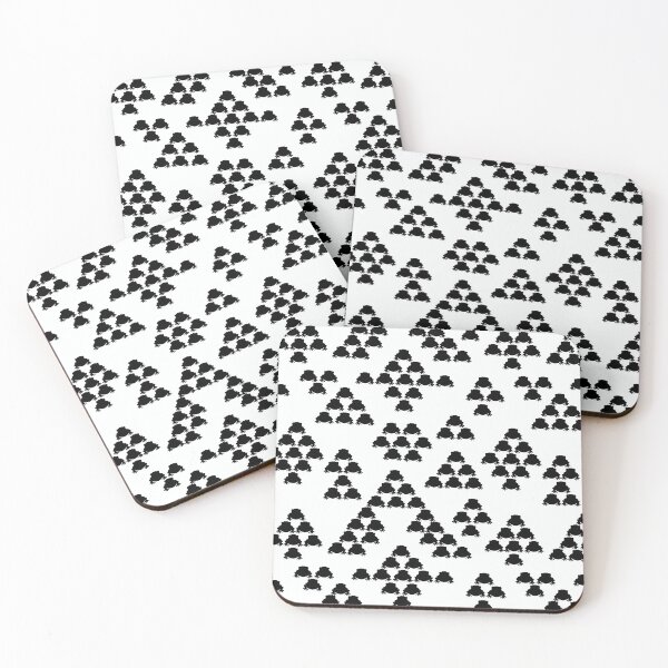 Item preview, Black leapfrog pacman on white. designed and sold by mkakaire.