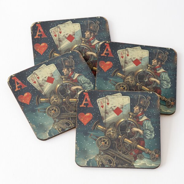 Item preview, Abstract Pocket Aces: Ace of Hearts Playing Card designed and sold by Fantasy Masterpiece.