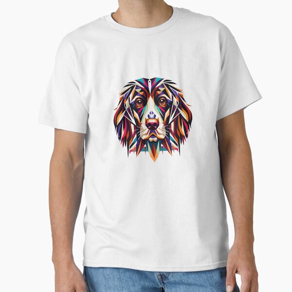 Item preview, English Springer Spaniel: Geometric Color Splendor designed and sold by Amanda-S-Olsen.