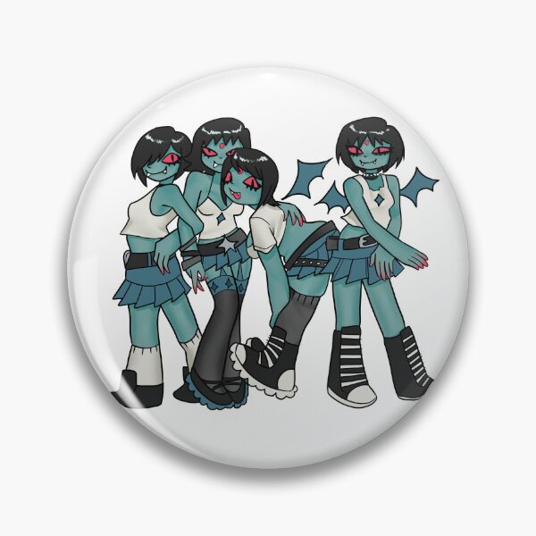 Item preview, Demon hipster chicks designed and sold by Gloomylies.
