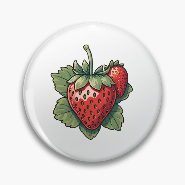 Item preview, Two Strawberries Among Green Leaves designed and sold by EirinDesign.