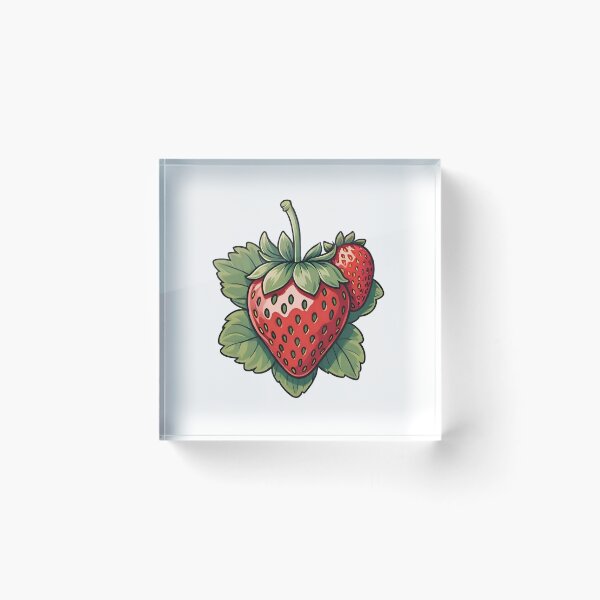 Item preview, Two Strawberries Among Green Leaves designed and sold by EirinDesign.