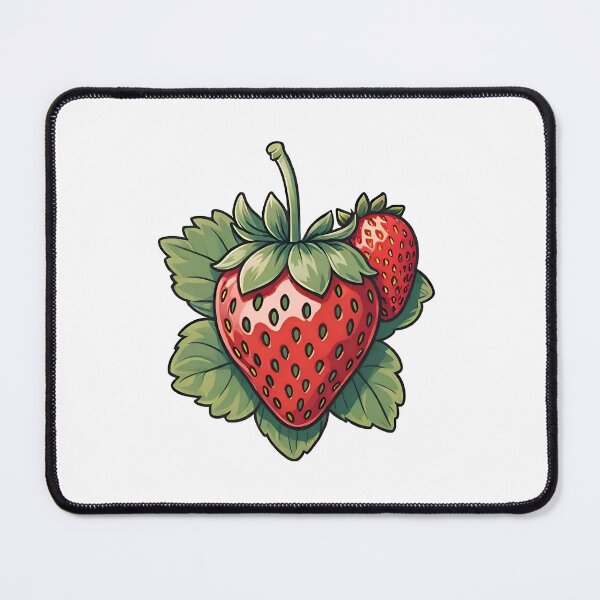 Item preview, Two Strawberries Among Green Leaves designed and sold by EirinDesign.