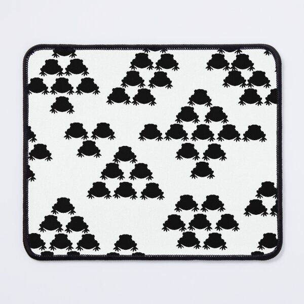 Item preview, Black leapfrog pacman on white. designed and sold by mkakaire.