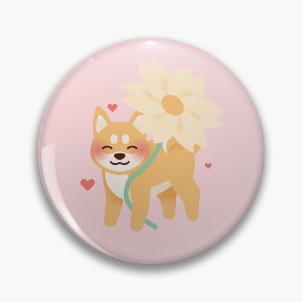 Item preview, Red Shiba Inu with spring feelings designed and sold by MINIMOillu.