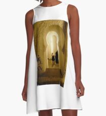 Morocco Mulai Idris Mosque A-Line Dress