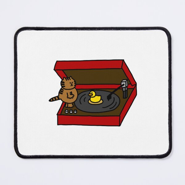 Item preview, a Cat and a Duck on the turntable designed and sold by superbaechoo.