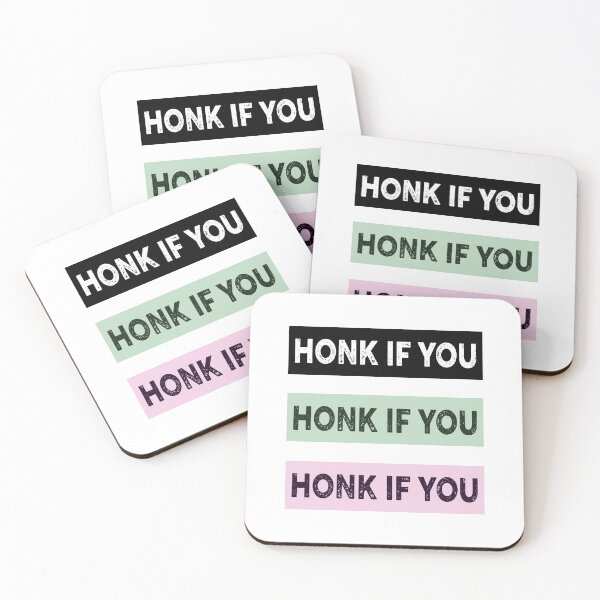 Item preview, Honk If You! Funny Meme Bumper Car designed and sold by BUMPER-STICKERS.