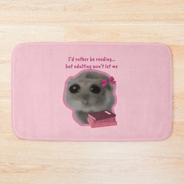 Item preview, Sad Hamster I'd Rather Be Reading But Adulting Won't Let Me designed and sold by Megurix.