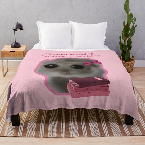 Item preview, Sad Hamster I'd Rather Be Reading But Adulting Won't Let Me designed and sold by Megurix.