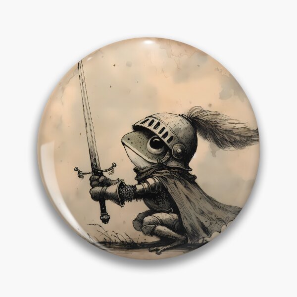 Item preview, The Brave Frog Knight designed and sold by Patriot Artyfact.