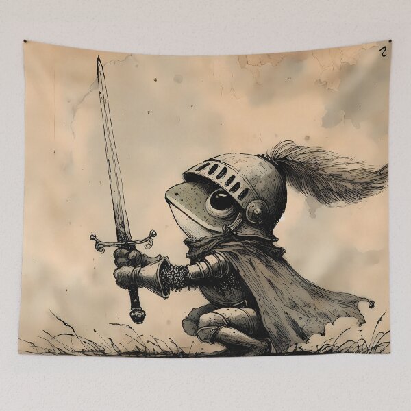Item preview, The Brave Frog Knight designed and sold by Patriot Artyfact.