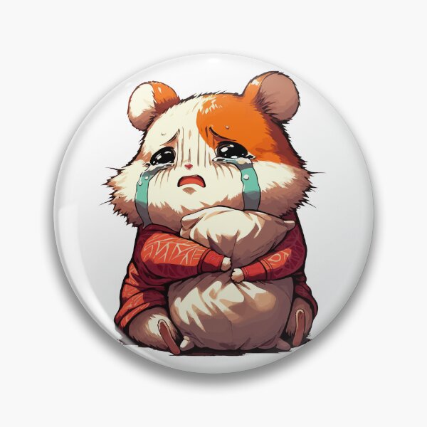 Item preview, Cute Crying Sad Hamster  designed and sold by TomFrontierArt.
