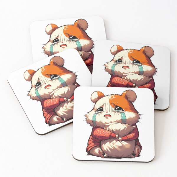 Item preview, Cute Crying Sad Hamster  designed and sold by TomFrontierArt.