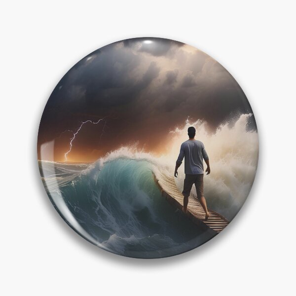 Item preview, Navigating through fluctuating weather conditions and towering waves while sailing. designed and sold by islam gamal.