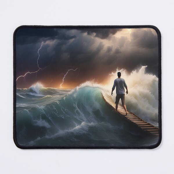 Item preview, Navigating through fluctuating weather conditions and towering waves while sailing. designed and sold by islam gamal.