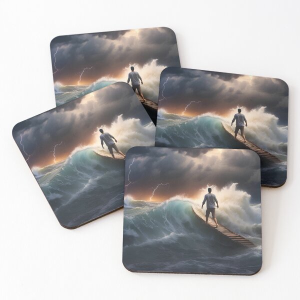 Item preview, Navigating through fluctuating weather conditions and towering waves while sailing. designed and sold by islam gamal.