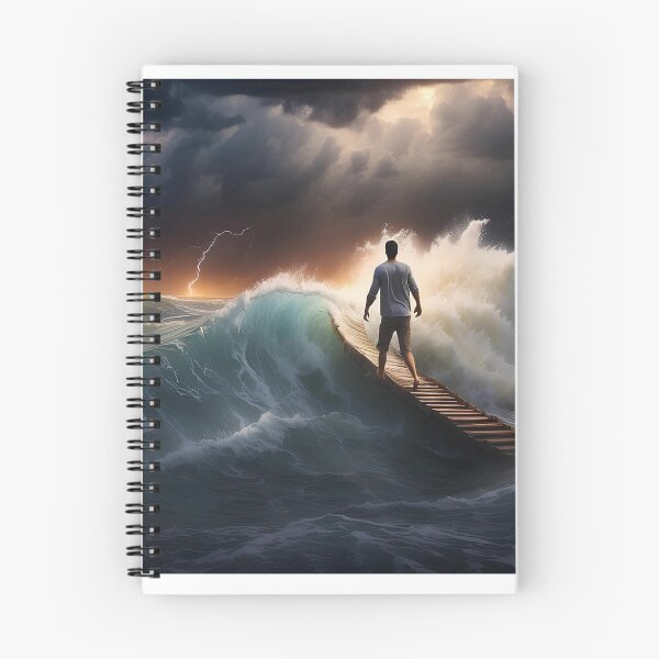 Item preview, Navigating through fluctuating weather conditions and towering waves while sailing. designed and sold by islam gamal.