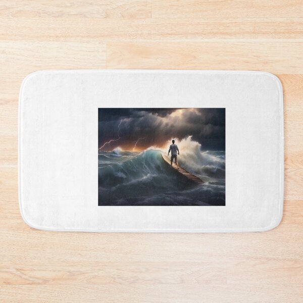 Item preview, Navigating through fluctuating weather conditions and towering waves while sailing. designed and sold by islam gamal.