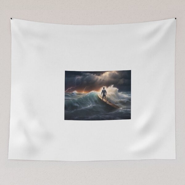 Item preview, Navigating through fluctuating weather conditions and towering waves while sailing. designed and sold by islam gamal.