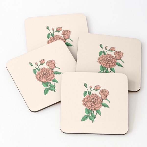 Item preview, Apricot Flat Rose Bloom Full 26-40 Petals In 3+ Rows designed and sold by Rachael Taylor.