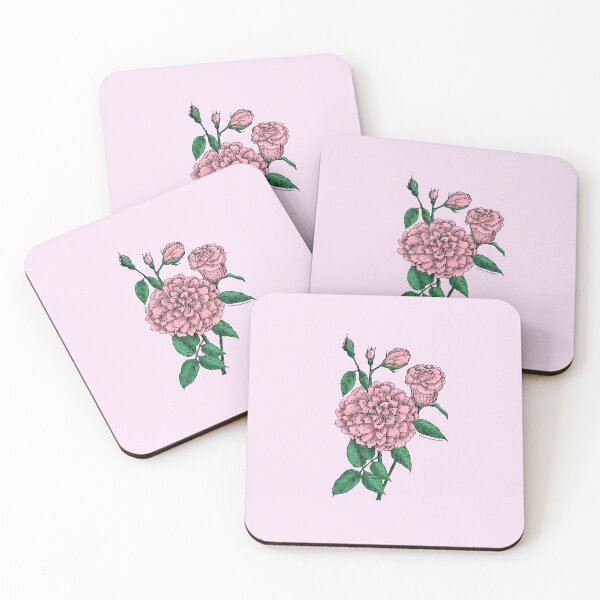 Item preview, Light Pink Flat Rose Bloom Full 26-40 Petals In 3+ Rows designed and sold by Rachael Taylor.