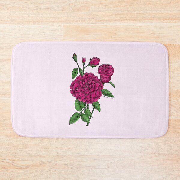 Item preview, Deep Pink Flat Rose Bloom Full 26-40 Petals In 3+ Rows designed and sold by Rachael Taylor.