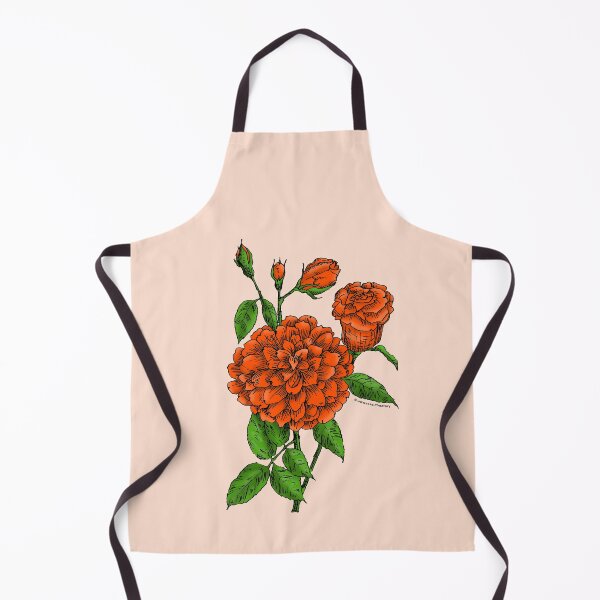 Item preview, Orange Flat Rose Bloom Full 26-40 Petals In 3+ Rows designed and sold by Rachael Taylor.