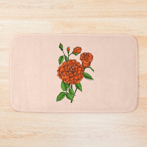 Item preview, Orange Flat Rose Bloom Full 26-40 Petals In 3+ Rows designed and sold by Rachael Taylor.