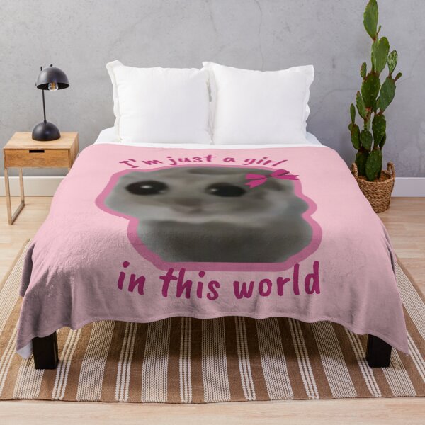 Item preview, Sad Hamster I'm Just A Girl In This World designed and sold by Megurix.