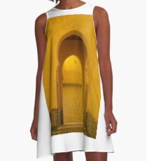 Morocco Meknes Mosque archway A-Line Dress