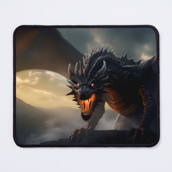 Item preview, Dark Fantasy Art - Epic Roaring Dragon designed and sold by Fantasy Masterpiece.
