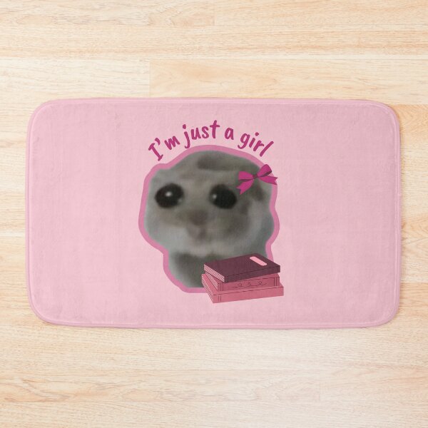 Item preview, Sad Hamster I'm Just A Girl designed and sold by Megurix.