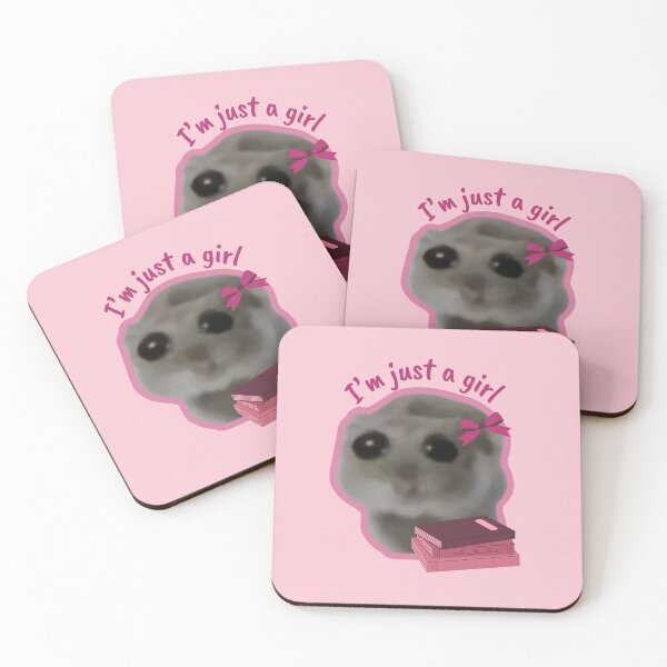 Item preview, Sad Hamster I'm Just A Girl designed and sold by Megurix.