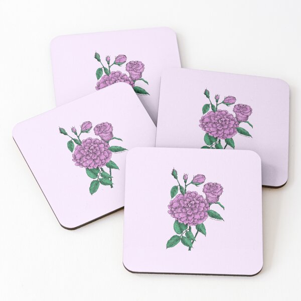 Item preview, Purple Flat Rose Bloom Full 26-40 Petals In 3+ Rows designed and sold by Rachael Taylor.