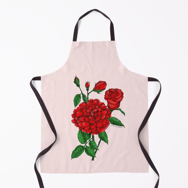 Item preview, Bright Red Flat Rose Bloom Full 26-40 Petals In 3+ Rows designed and sold by Rachael Taylor.