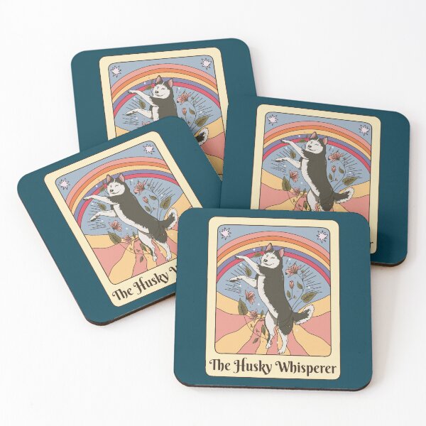 Item preview, Siberia Husky Dog Whisperer Floral Cartoon Tarot designed and sold by Teartynuy.
