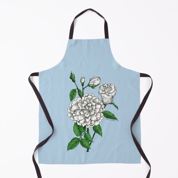Item preview, White Flat Rose Bloom Full 26-40 Petals In 3+ Rows designed and sold by Rachael Taylor.