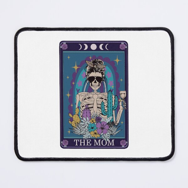 Item preview, Skeleton Skull Messy Bun Mom Tarot Card The Mom Halloween (1) designed and sold by Teartynuy.